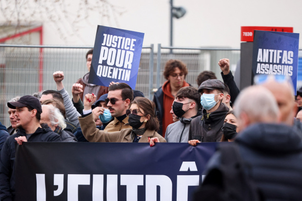 Thousands march in France after far-right activist beaten to death